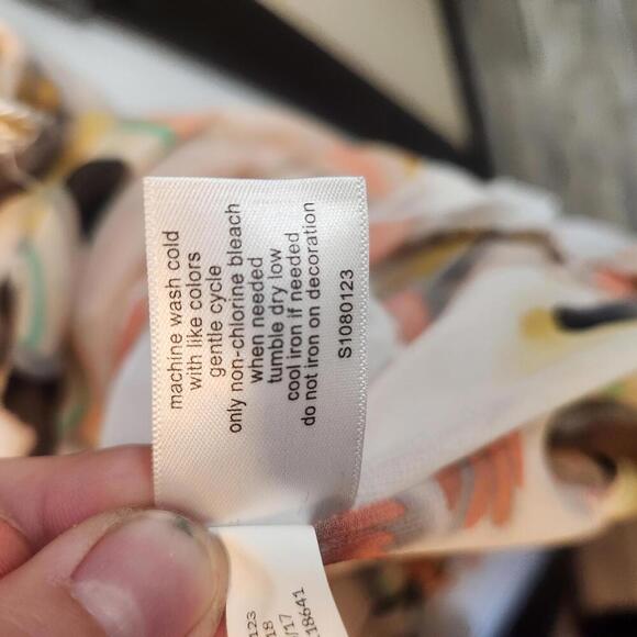 Lane Bryant Women's Floral Boho Chiffon Kimono Top - Size 22/24 - Picture 6 of 7